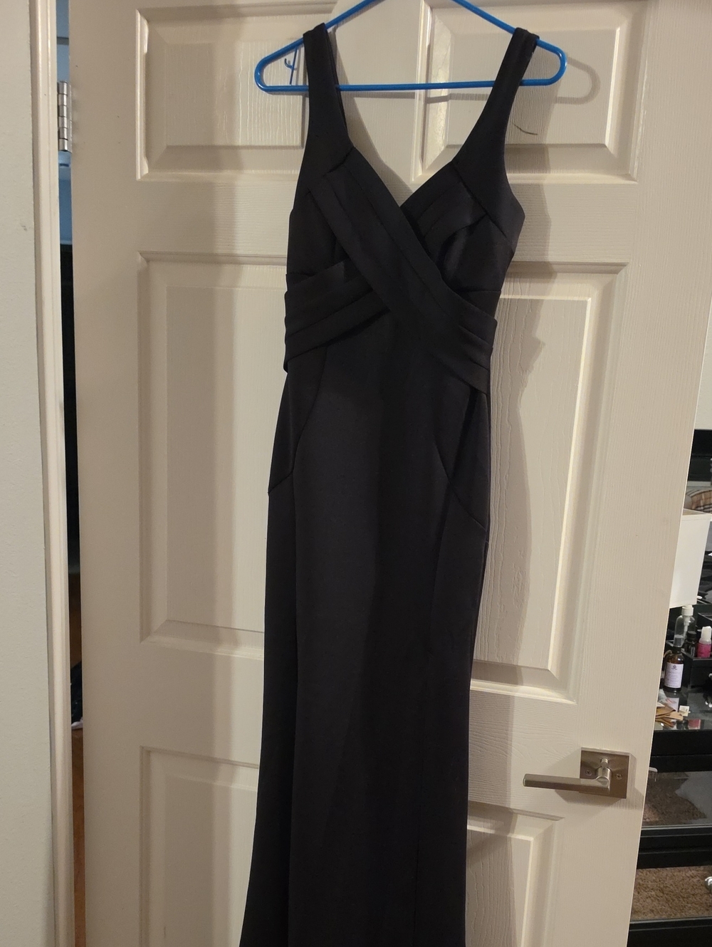 Windsor Black Sleeveless V-Neck Maxi Gown